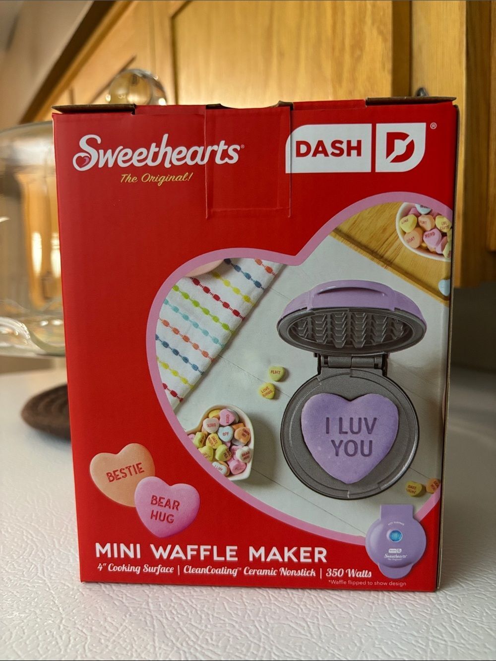 Dash Sweethearts Mini Waffle Maker - Light Purple